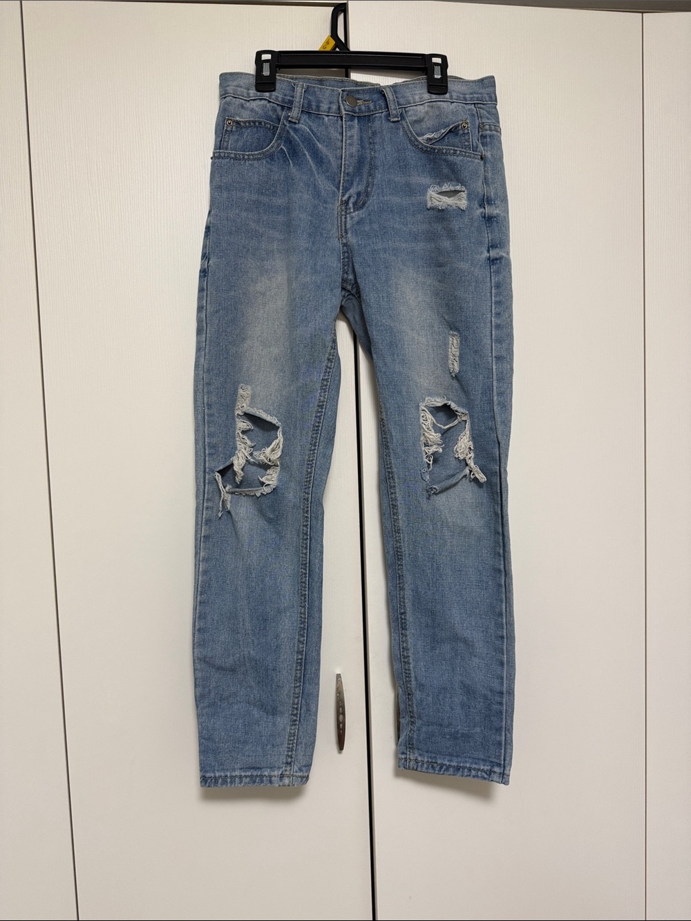 Women’s Light Blue Distressed Ripped Jeans